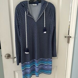 Cabana Life x Talbots cover up. Navy blue like new, size M
